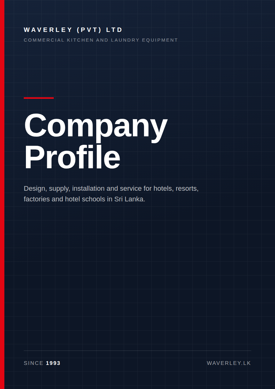 Front cover of the Waverley company profile